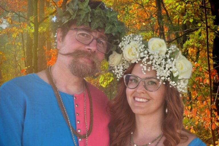 Portrait of Zhigmun and Lia after winning Coronet tourney.